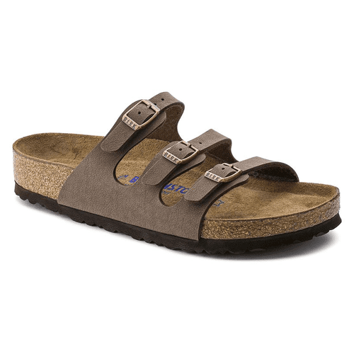 Birkenstock Florida Soft Footbed - Birkibuc - Style 0053881 / MOCHA BIRKIBUC