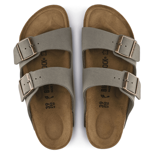 Birkenstock Arizona Birkibuc - Style 0151211/STONE BIRKIBUC - Image 3