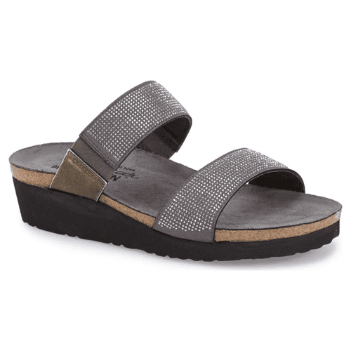 Naot Women's Bianca - Style 4003-NFY/GRY - Gray Micro/Silver Rivets/Metal