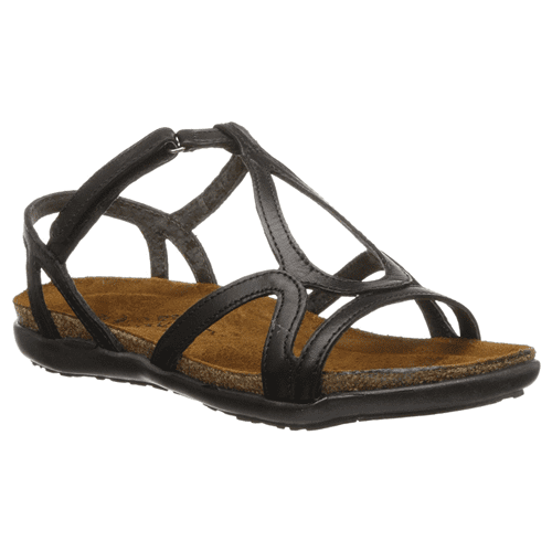 Naot Women's Dorith - Style 4710-B08BLK/R - Black Raven Leather