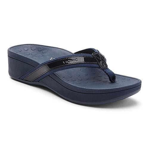 Vionic Women's High Tide Platform - Style 10000354-NVYNVY - Black, Black Floral, Gold Cork, Navy, Navy Navy, Pewter, Red Leopard, Tan Leopard, Turquoise, White