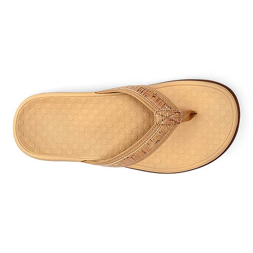 Vionic Tide II Toe Post - Style TIDEII - Black, Black Floral, Bronze Metallic, Brown Leopard, Fuchsia, Gold Cork, Gold Metallic, Grey Floral, Light Blue, Navy, Ocean, Pewter Metallic, Red, White - Image 19