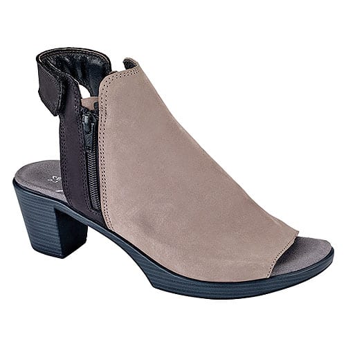 Naot Women's Favorite - Style W- NEL - Stone Nubuck/Black Velvet Nubuck