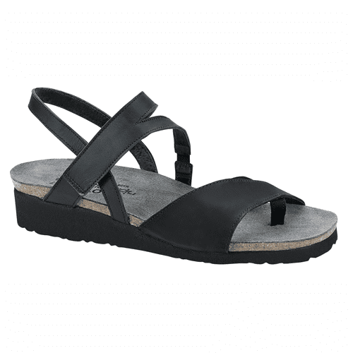 Naot Women's Blaire - Style 4028-N78 - Black Velvet Nubuck/Jet Black Leather