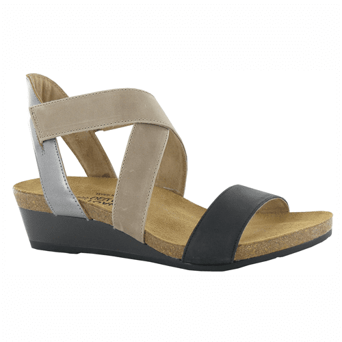 Naot Women's Vixen - Style 5030- NKI - Oily Coal/Khaki/Beige Mirror