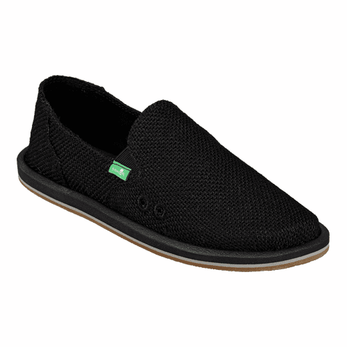 Sanuk Women's Donna Cruz - Style 1099403-BLK - Black, Turtle Dove