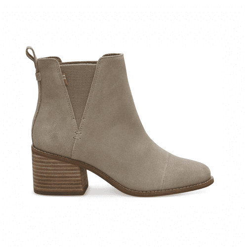 Toms Womens Esme Bootie - Style 10013019 - Black Suede, Navy Suede, Taupe Suede