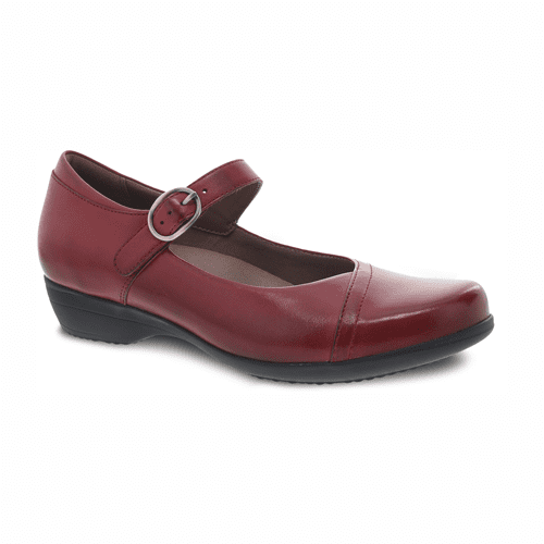 Dansko Womens' Fawna - Style 5501-220200 - Red Burnished Calf