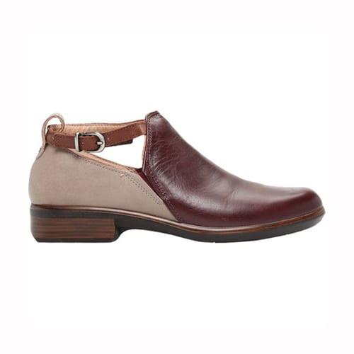 Naot Women's Kamsin - Style 26042-RDE - Bordeaux Leather/Soft Stone Leather/Soft Chestnut Leather