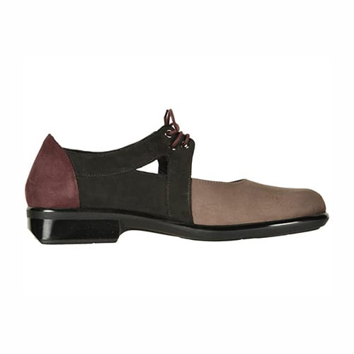 Naot Women's Alisio - Style 26071-SDT - Shiitake/Black Velvet/Violet Nubuck