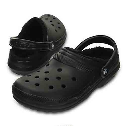 Croc Classic Lined Clog - Style 203591-060BLK - Black/Black - Image 6
