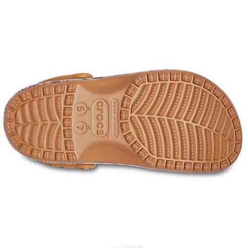 Crocs Classic - Style 206676-GOLD - Dark Gold/Zebra Print - Image 5