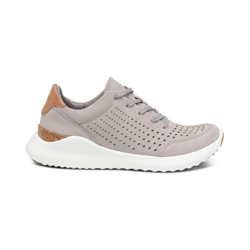 Aetrex Women's Laura Arch Support Sneakers - Style AS156 - Grey - Image 4