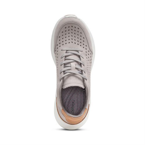 Aetrex Women's Laura Arch Support Sneakers - Style AS156 - Grey - Image 2
