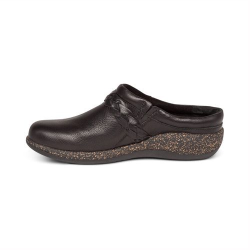 Aetrex Women's Libby Braided Clog - Style DM200 - Black - Image 5