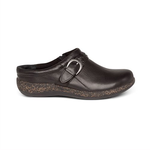 Aetrex Women's Libby Braided Clog - Style DM200 - Black - Image 2
