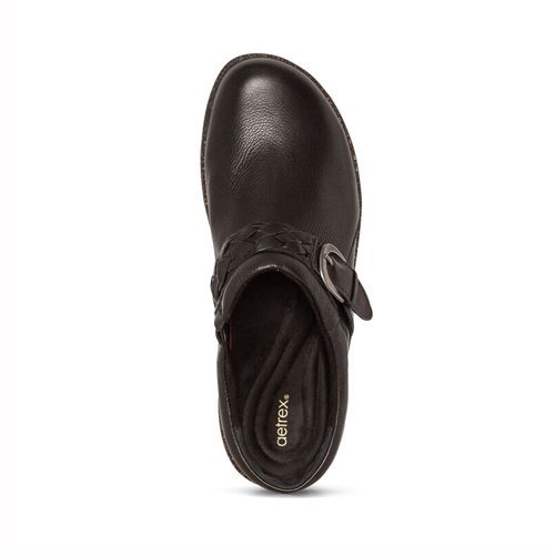 Aetrex Women's Libby Braided Clog - Style DM200 - Black - Image 4