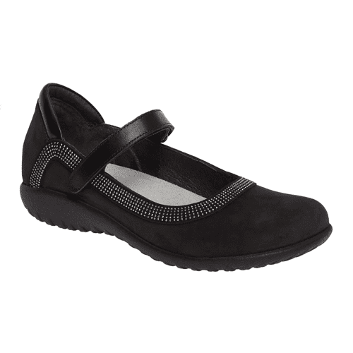 Naot Women's Tahi - Style TAHI-NIC - Black Combo w/ Gunmetal Rivets