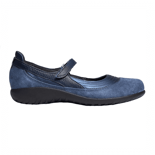 Naot Women's Kirei - Style KIREI-PFV - Polar/ Mid Blue Suede/Soft Ink