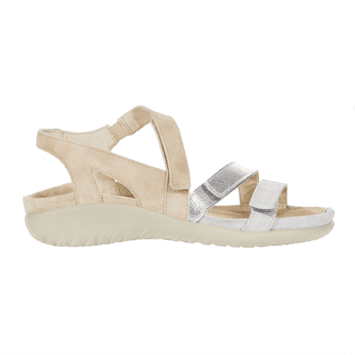 Naot Women's Whetu - Style WHETU-WD3 - Grey Linnen/Soft Silver/Sandstone