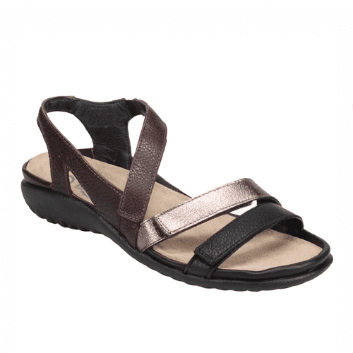Naot Women's Whetu - Style WHETU-NSW - Soft Black/Radiant Copper/Brown