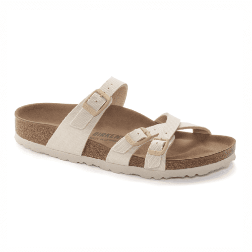 Birkenstock Women's Franca Vegan - Style FRANCA 1026688 VEGAN - Rough Eggshell Canvas