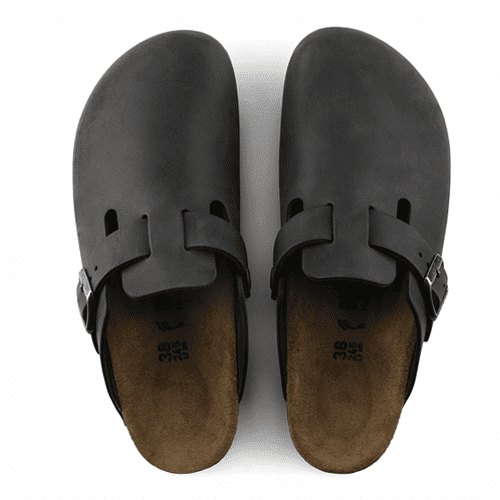 Birkenstock Boston - Style BOSTON 0059461 - Black Oiled Leather - Image 3