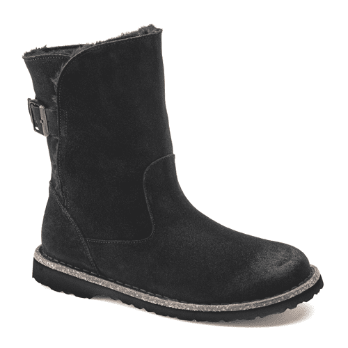 Birkenstock Women's Uppsala - Style UPPSALA 1020644 SD - Black Shearling Suede