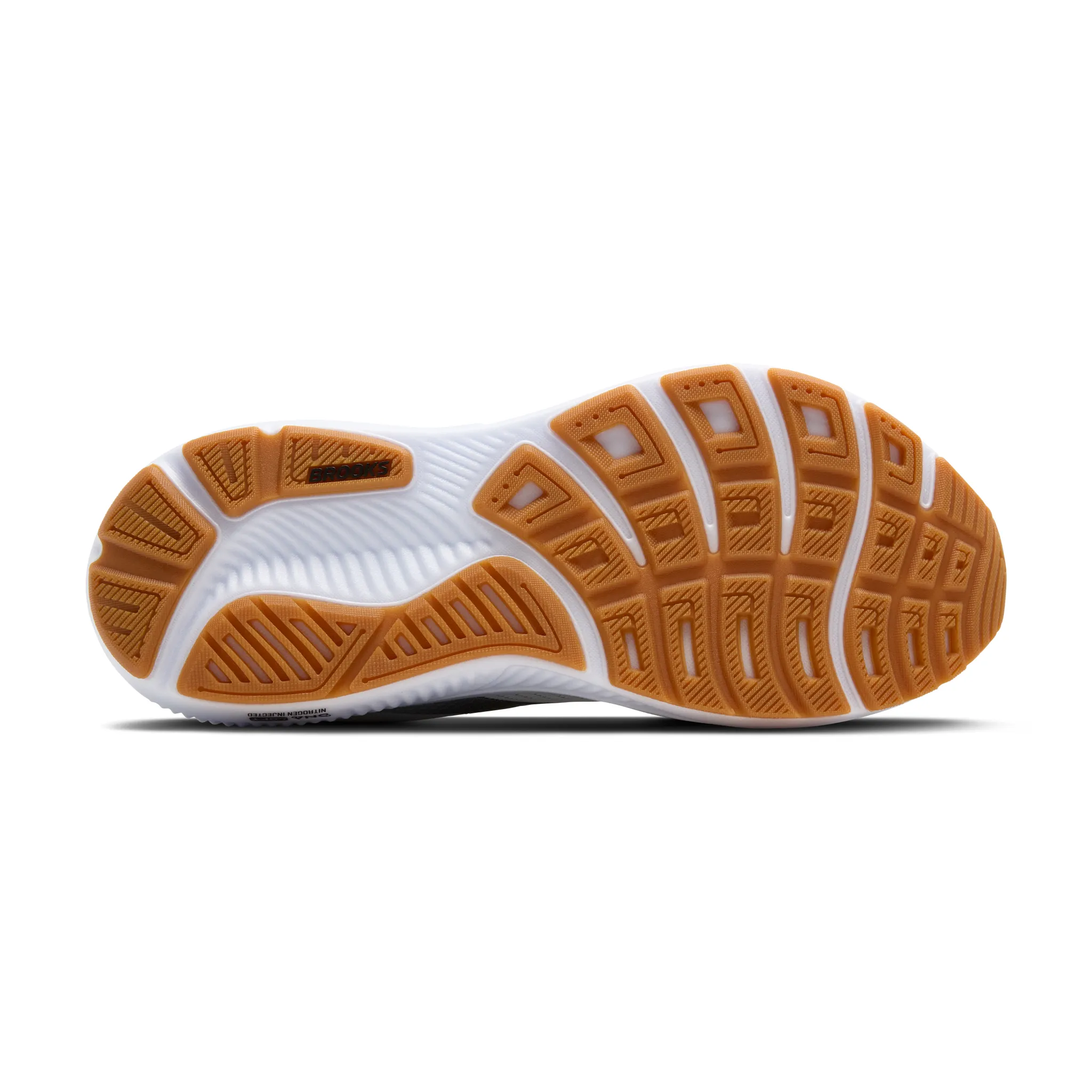 Brooks Mens Ghost 17 - Style 110442-191 WHITE/BLACK/TEA - Whaite/Black/Tea - Image 7