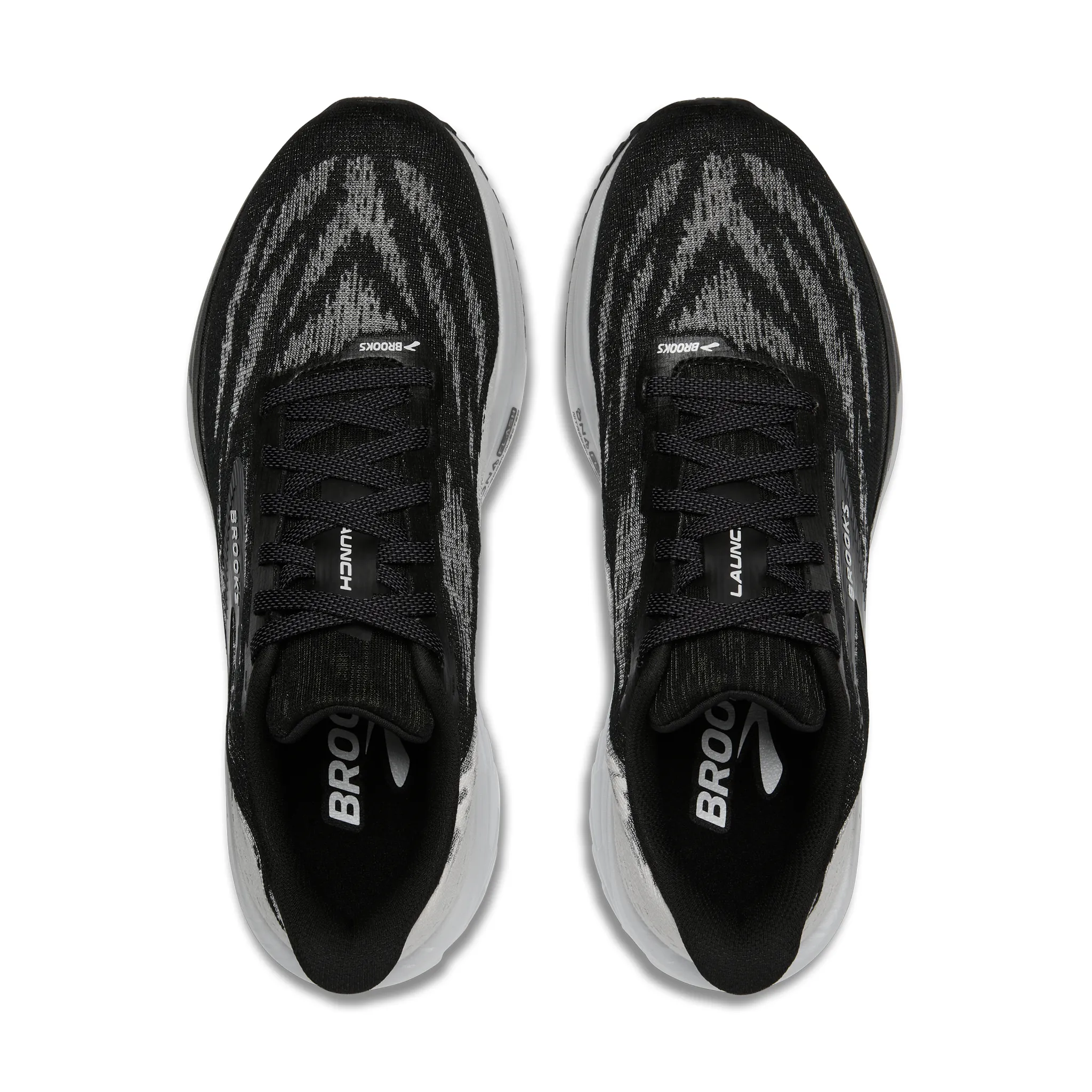 Brooks Mens Launch 11 - Style 110450-087 BLACK/WHITE - Image 6