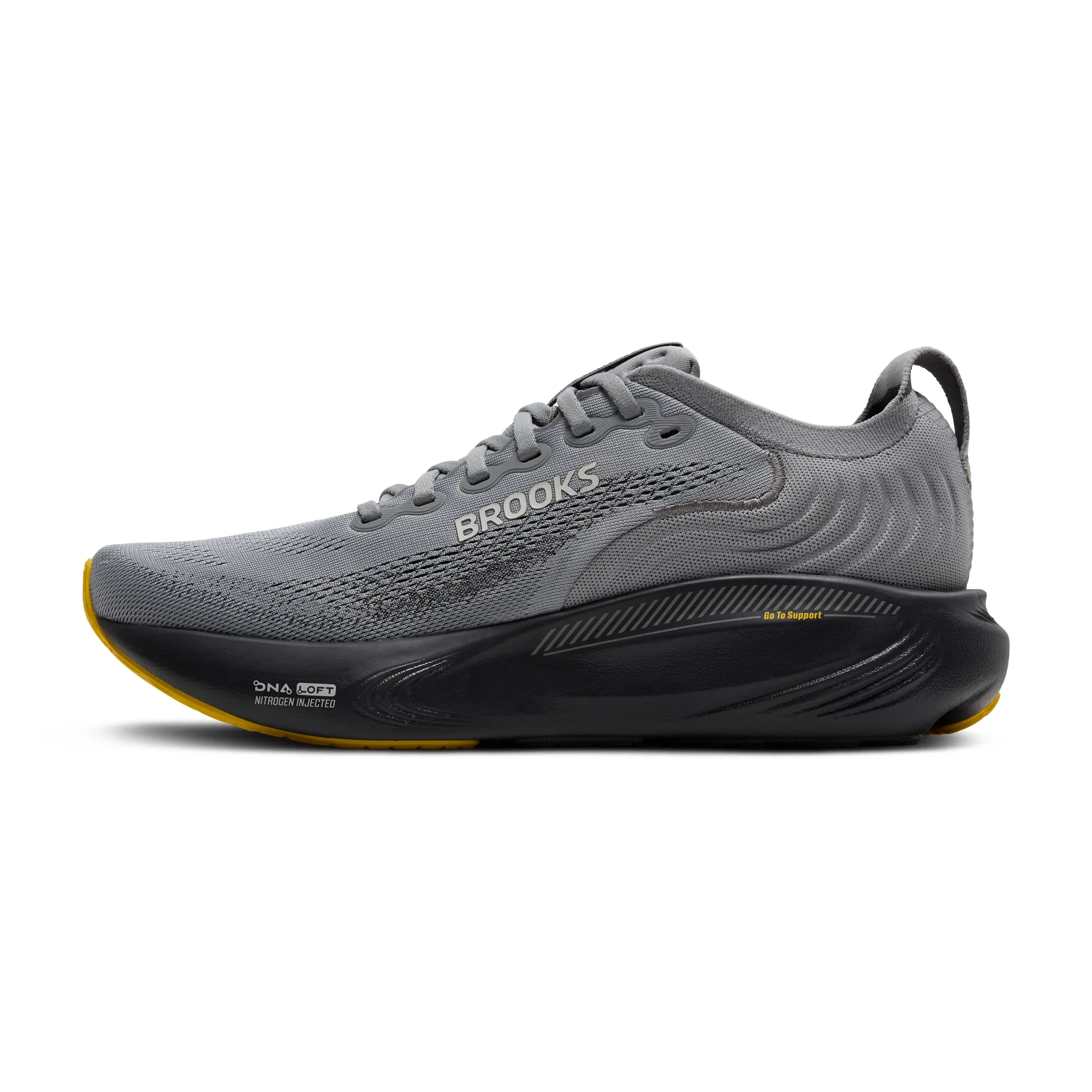 Brooks Mens Adrenaline 25 - Style 110454-044 PRIMER GREY/EBONY/JASMIN - Image 5