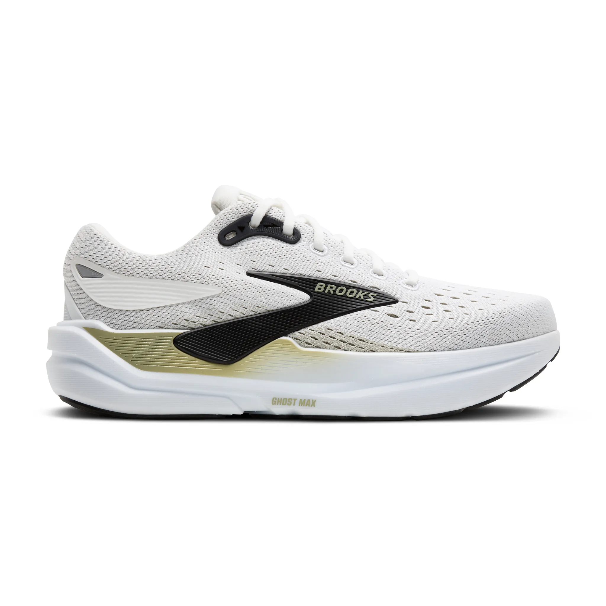 Brooks Mens Ghost Max 3 - Style 110464-162 BRIGHT WHITE/TEA/BLACK