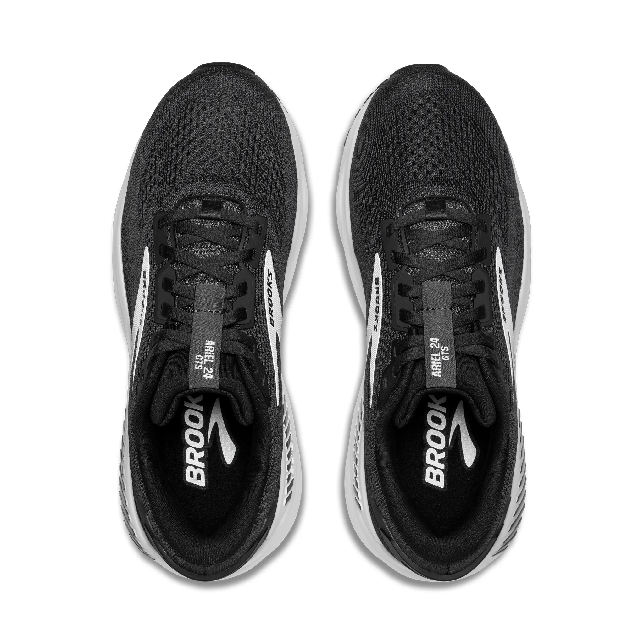 Brooks Womens Ariel 24 GTS - Style 120414-016 EBONY/BLACK/WHITE - Image 6