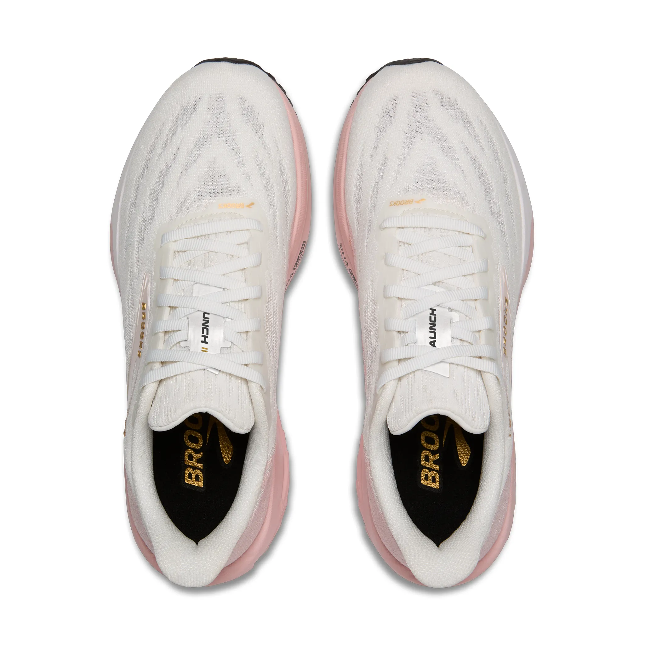 Brooks Womens Launch 11 - Style 120439-164 WHITE/GOLD/PINK - Image 6