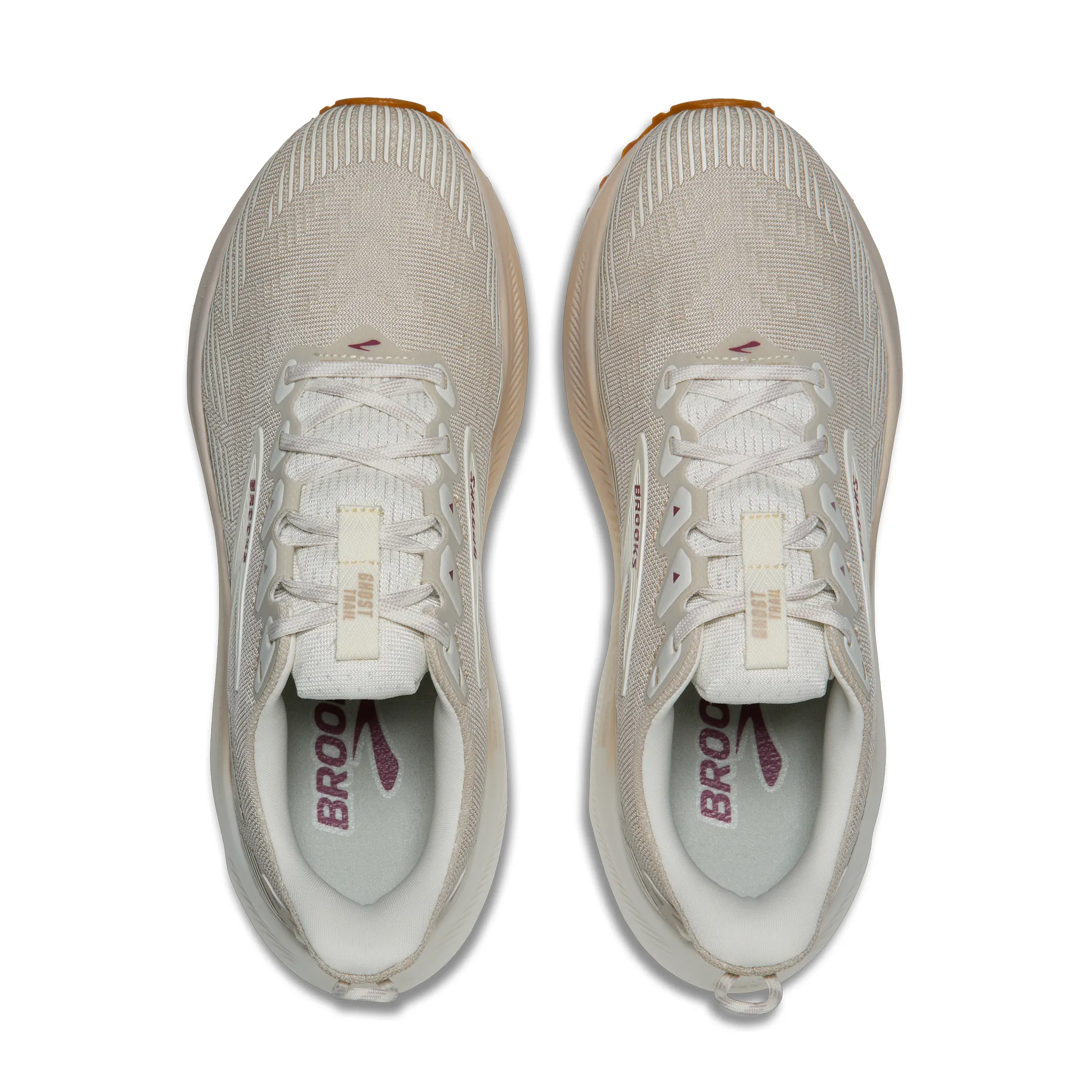 Brooks Womens Ghost Trail - Style 120464-126 COCONUT/CHATEAU/ROSE - Coconut/Chateau/Pink - Image 6